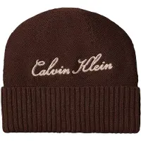 Calvin Klein Muts ecru / chocoladebruin