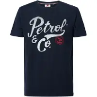 Petrol Industries Shirt zwart / wit