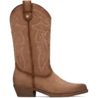 Refresh Dames Bruine laarzen 176295 lichtbruin (40), 3 tot 5 cm, Ritssluiting, Casual 17629501-BEIGE
