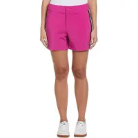 Original penguin Dames Zijkant Stripe Skort (Fuchsia Roze)