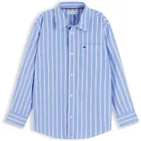 Tommy Hilfiger Overhemd lichtblauw / donkerrood / wit