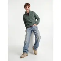 Jack & Jones JUNIOR sweater - groen Tekst - maat 164
