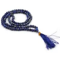 Ancient Wisdom - Edelsteen - 108 kralen mala met tijgeroog - kristallen pendel - edelsteenparels - unieke stenen - energie