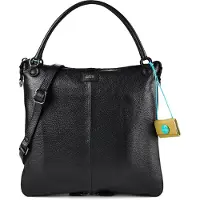 Gabs G14 Schoudertas Leder 35 cm met uitbreidingsplooi - Dames - nero