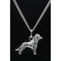 MOOYE ® - Collectie Zilveren Poedel huishond model ketting hanger - groot