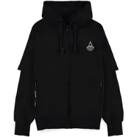 Assassin's creed - Gaming Vest met capuchon - Black Flag Resynced - S tot XXL - voor Mannen - zwart | Maat S