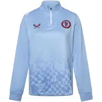 Castore Aston Martin-shirt met lange mouwen voor dames, van drillstof (Blauw/Wit)