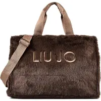 Liu Jo Dames Schoudertassen Fake Fur - Bag - Bruin - Maat ONESIZE