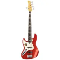 Sire Marcus Miller V7+ A5L Bright Metallic Red linkshandige 5-snarige elektrische basgitaar