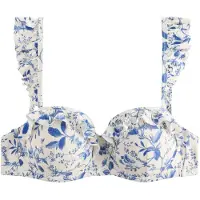 Next Bikinitop crème / blauw