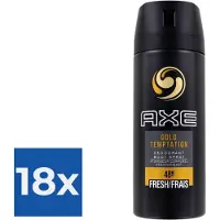 Axe Deodorant Gold Temptation 150ml - Voordeelverpakking 18 stuks