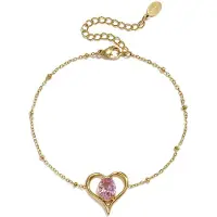 Yehwang Roestvrijstalen bedelarmbanden met hartje, eenvoudige dagelijkse serie, dames sieraden