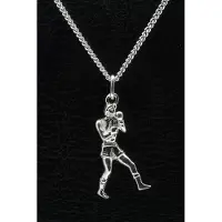 MOOYE ® - Collectie Zilveren Bokser ketting hanger - groot