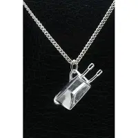 MOOYE ® - Collectie Zilveren Kruiwagen ketting hanger