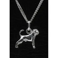 MOOYE ® - Collectie Zilveren Brabancon petit met staart ketting hanger - klein