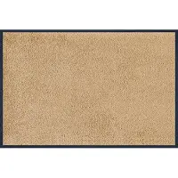 Markenlos – Wasbare deurmat, Sahara, 40 x 60 cm, geschikt voor binnen- en buitengebruik, beige