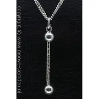 MOOYE ® - Collectie Zilveren Majorettestok ketting hanger