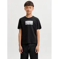 Jack & Jones Kids Junior Shirt 'JCOFUSION' grijs / lichtgrijs / zwart / wit