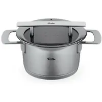 Fissler Phi collection kookpan met downdraft glasdeksel 16cm