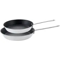 Scanpan Maitre D' Steel Koekenpannenset 20+28cm – RVS met Stratanium+ Anti-aanbaklaag