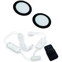 Hera FR-55 Dynamic LED set van 2 spots 24V zwart