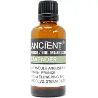 Ancient Wisdom Biologische Etherische Olie Lavendel - 50ml - Essentiële Oliën Aromatherapie - Essentiële Lavendelolie - Aromatherapie