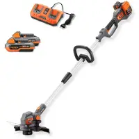 FUXTEC Akku Rasentrimmer FX-E2RTSET inkl. 2x 2Ah Akkus und 1x Doppel-Ladegerät 2,4A