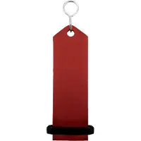 Combicraft Bumerang hotel sleutelhanger rood - 100 x 30 mm - 5 stuks