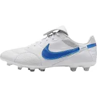 Nike Heren Premier 3 Classic Leather Firm Ground Voetbalschoenen (Wit/Blauw)