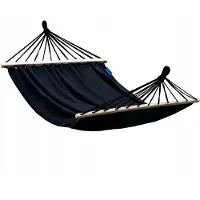 Potenza Roma XL Hangmat met Spreidstokken - 220x160 cm Zwart