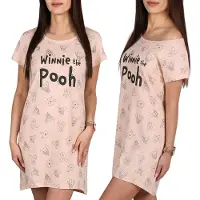 Sarcia.eu DISNEY Winnie de Poeh Dames nachthemd, 100% KATOEN, slaapshirt VOOR DE ZOMER M