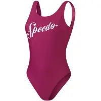 Speedo Dames/Dames logo-eendelig badpak (Paars/Wit)