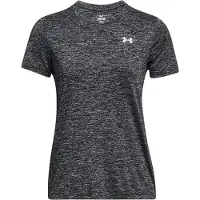 Under Armour Twist T-shirt met korte mouwen voor dames (Zwarte Twist)