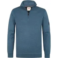 Petrol Industries Trui 'Half zip' blauw
