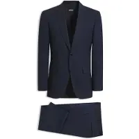 BOSS Tweedelig regular-fit pak van stretchscheerwol Maat 110