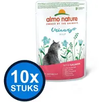 Almo Nature 10x Holistic - Kattenvoer Natvoer Maaltijdzakje - Urinary Help - Zalm - 70g