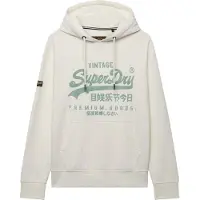 Superdry Sweatshirt 'CLASSIC' jade groen / wit