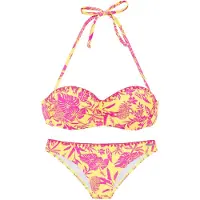 Venice beach Bikini geel / lichtroze