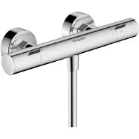 Hansgrohe Ecostat Fine - Thermostatische douchekraan, geborsteld zwart chroom 13324340