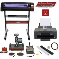 Monster 5 in 1 hittepers, LED vinylsnijder, Epson printer &amp; onkruidset