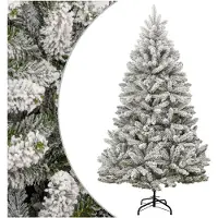 vidaXL - Kunstkerstboom - met - scharnieren - en - sneeuw - 240 - cm