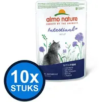 Almo Nature 10x Holistic Sensitive Vis - Kattenvoer Natvoer Zakjes - 70g