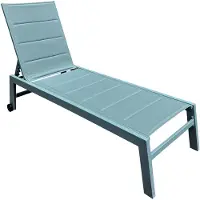 Happy Garden BARBADOS Ligstoel in lichtblauw textilene - lichtblauw aluminium