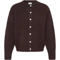 Ichi Gebreid vest 'IHBELABLUE' donkerbruin