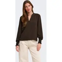 ONLY Blouse 'ONLMette' donkerbruin