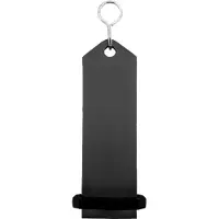 Combicraft Bumerang hotel sleutelhanger zwart - 100 x 30 mm - 5 stuks
