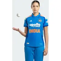 Adidas Tricot 'Indien Cricket Odi' blauw / oranje / wit