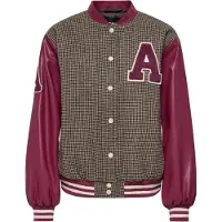 ONLY Jas Onlmoreno Bomber Jacket Otw 15376739 Rumba Red/check Dames Maat - XL