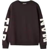 Name it Sweatshirt 'NKFNOKKI' donkerbruin / rosé / wolwit