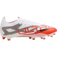 Puma Heren Ultra 5 Match Stevige Grond Voetbalschoenen (Wit, Rood)
